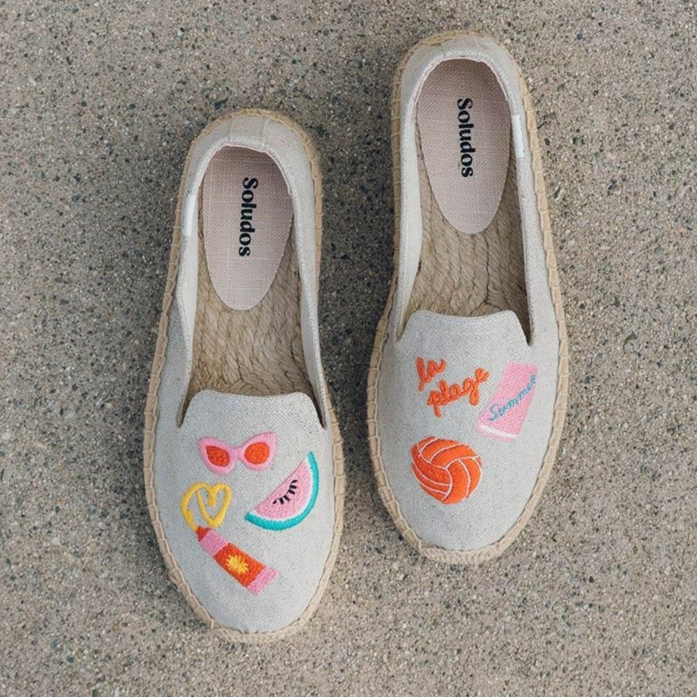 Soludos Beach Day Espadrille Smoking Slipper In Sand